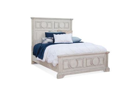 American Woodcrafters Brighten Bed with Headboard, Footboard, and Rails