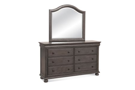 American Woodcrafters Hyde Park Dresser and Mirror Set