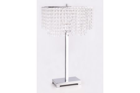 Crown Mark Glam Jewel Silver Table Lamp