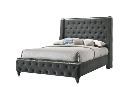 CrownMark Giovani Bed with Headboard, Footboard and Rails