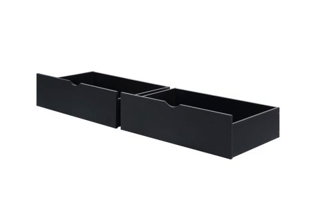 Donco Black Twin Dual Underbed Drawers