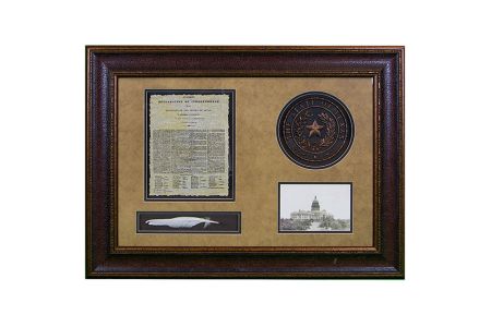 LMT Shadowbox W/Seal, Letter & Feather - 2