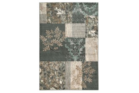 Powell Linon Elegance 8' x 10' Marble Pattern Rug in Grey