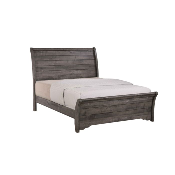 Crown Mark Coralee Bed with Headboard, Footboard and Rails