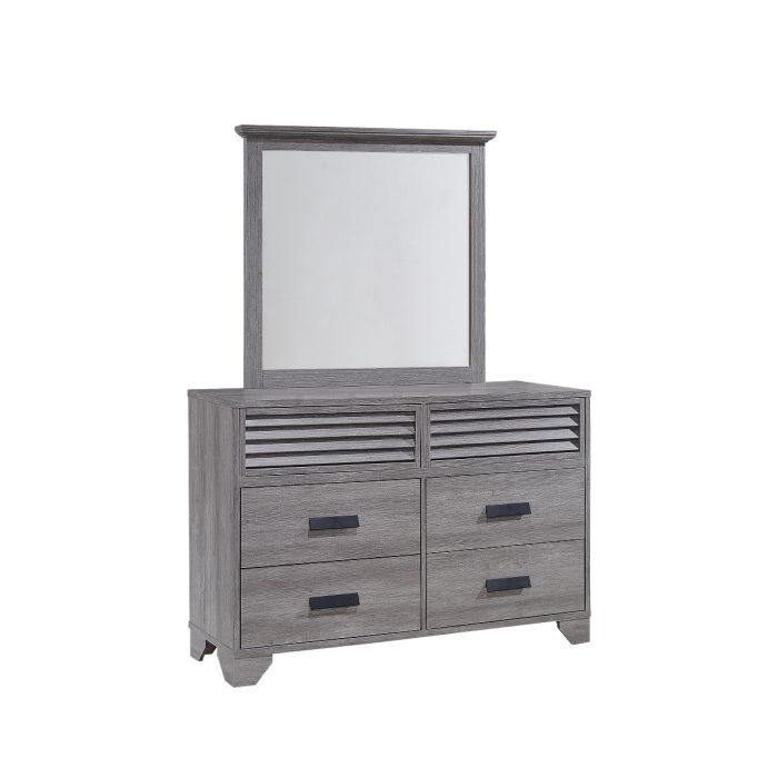 CrownMark Sarter Dresser and Mirror Set