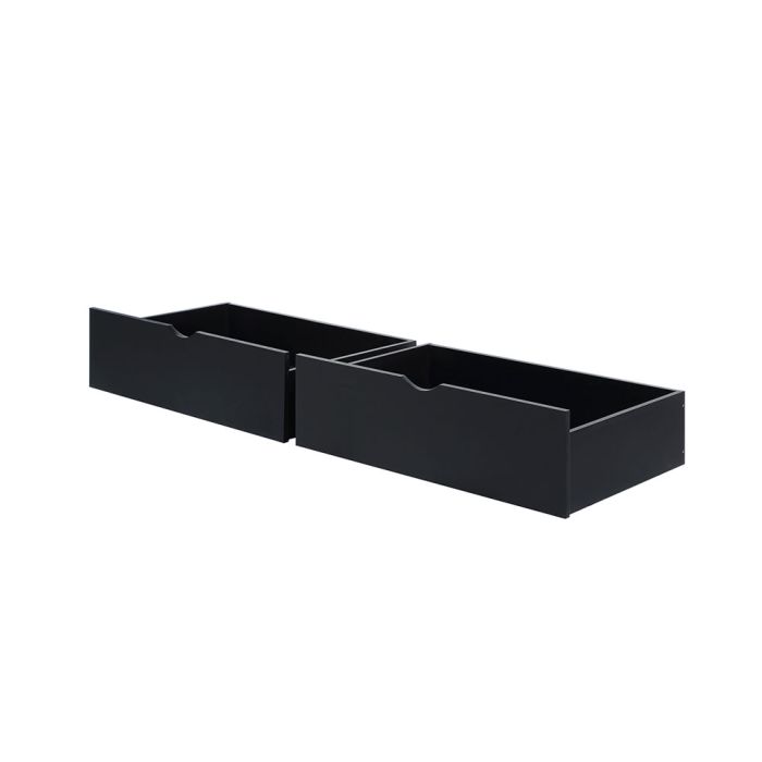 Donco Black Twin Dual Underbed Drawers