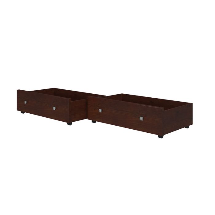 Donco Dark Cappuccino Twin Dual Underbed Drawers