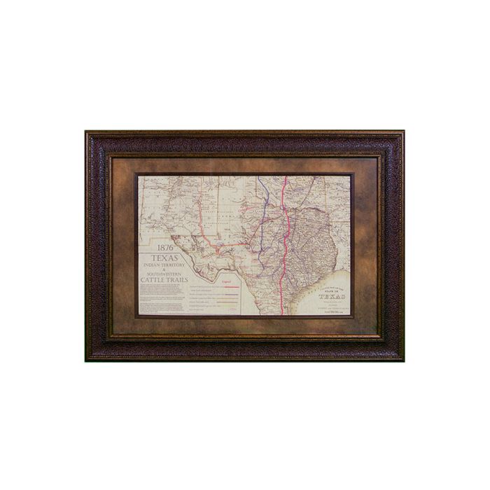 LMT 1876 Indian Territory Map