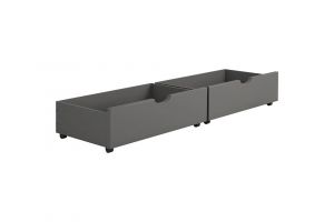 Donco Slate Grey Twin Dual Underbed Drawers